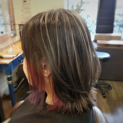 白髪ぼかしハイライト