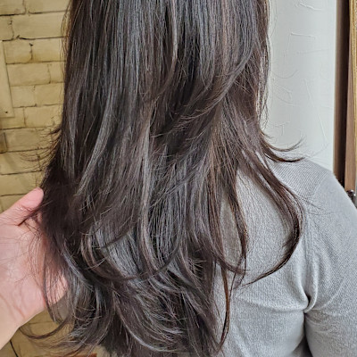 白髪ぼかしハイライト