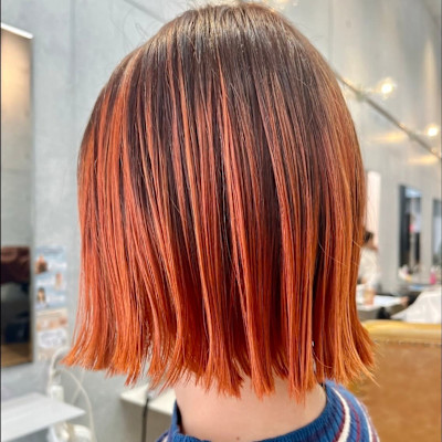 オレンジ×グラデーションカラー