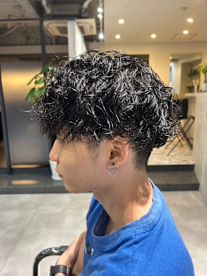 ソフトツイスパ/刈り上げマッシュ