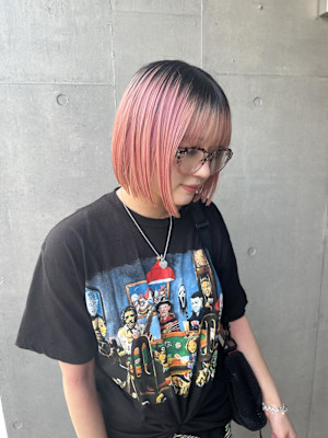 切りっぱなしボブ　ヘイリーボブ　タッセルボブ