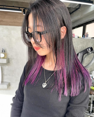 インナーカラー×バイオレット