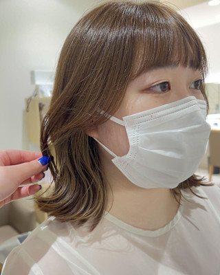 ベージュインナーカラー