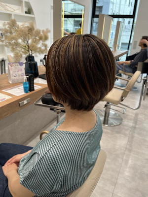 白髪ボカシ×ハイライト