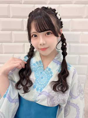 夏祭りにも！編み込みおさげヘア＊まゆ