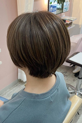 お手入れ簡単！丸みショート
