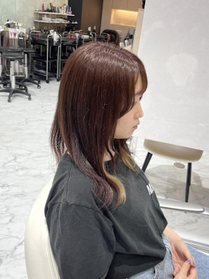 インナーカラー／ミルクティーベージュ