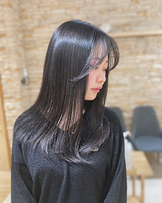 ツヤ感×ローレイヤー×暗髪