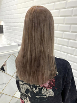 ブリーチ2~3回以上必須！ミルクティーベージュ＊まゆ