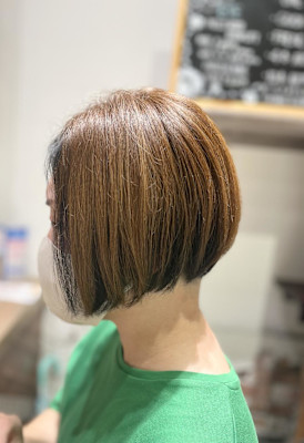 前下がり ツーブロック ローライト