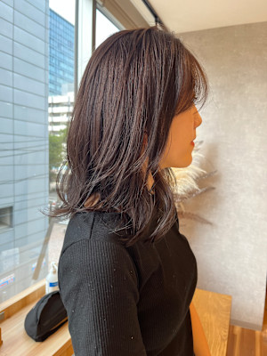 ラベンダーカラー ボブ