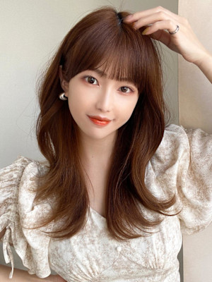 美髪/髪質改善/韓国/切りっぱなしボブ/フェイスレイヤー