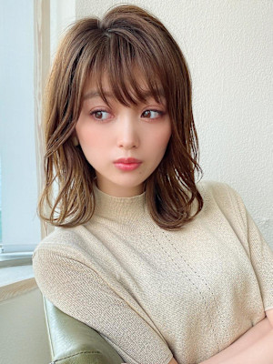 美髪/髪質改善/韓国/切りっぱなしボブ/フェイスレイヤー
