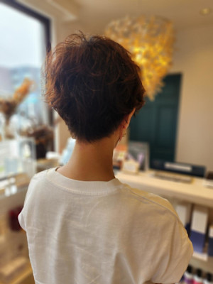 ショート×パーマ