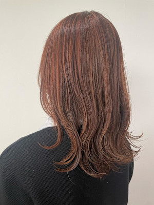 ミディアム/オレンジ/ハイライト