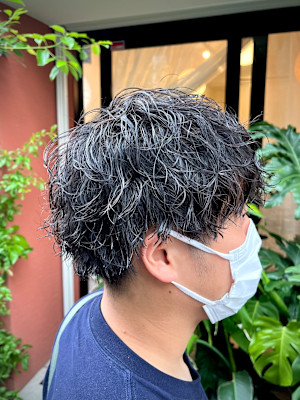 スパイラルミックスパーマ 纐纈