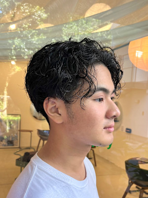 くせ毛メンズショート