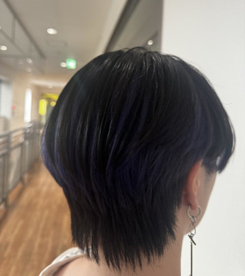 ハンサムショート/インナーカラー