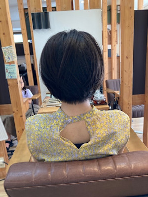 お客様髪質改善データ1294（縮毛矯正後のボブ）