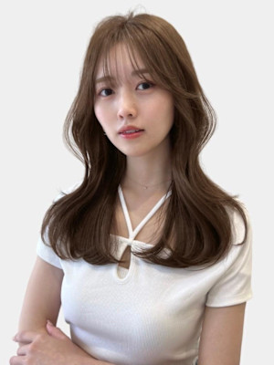 大人可愛いブリーチなし透明感ミルクティーベージュカラー