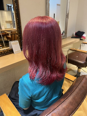 ピンク × チェリーレッド 