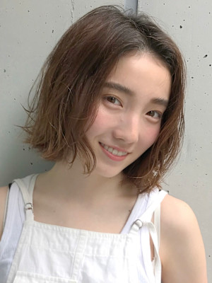 大人エアリーボブパーマ