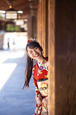 成人式☆着物☆着付け//ヘアセット//メイク