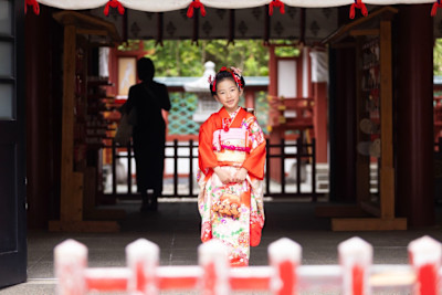 七五三☆着物☆着付け//ヘアセット//メイク