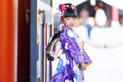 七五三☆着物☆着付け//ヘアセット//メイク