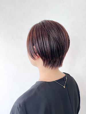 【 ナチュラル　ショートボブ 】