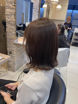 ふんわりくびれヘア/透明感ベージュ