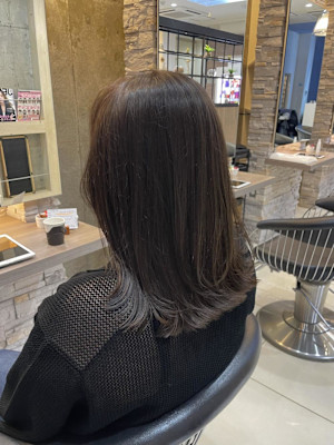 ふんわりレイヤー/透明感くすみカラー