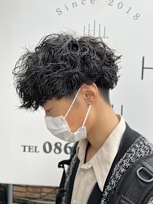 マッシュ×MIXパーマ