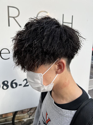 マッシュ×ツイストパーマ