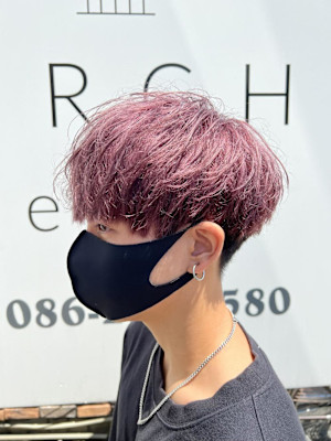 マッシュ×ラベンダーピンク