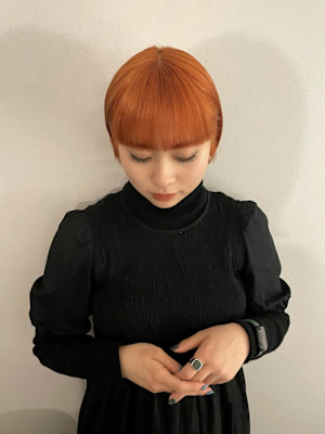 ハイトーンカラー　オレンジカラー　キツネカラー　ブリーチ