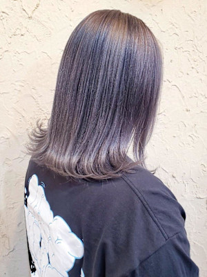 【Flor_戸塚】*外はねロブ＋ハイトーンシルバーアッシュ＊