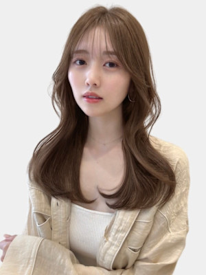 大人ガーリー大人美人透明感髪質改善ニュアンスカラー