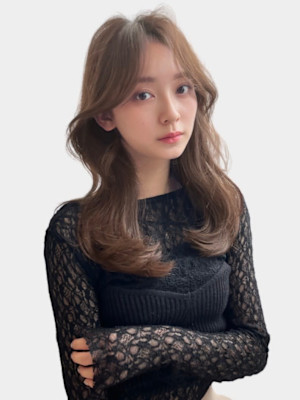 小顔似合わせカットくびレイヤーエモージュ大人可愛い