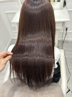 縮毛矯正×5ステップトリートメントで艶々に＊まゆ