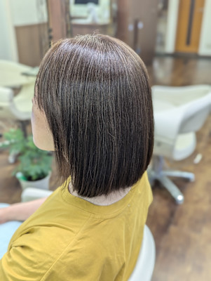 縮毛矯正×髪質改善×カラー