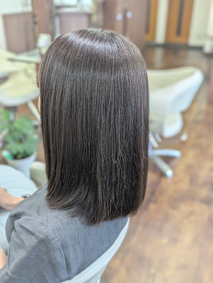 還元トリートメント（髪質改善）×カラー