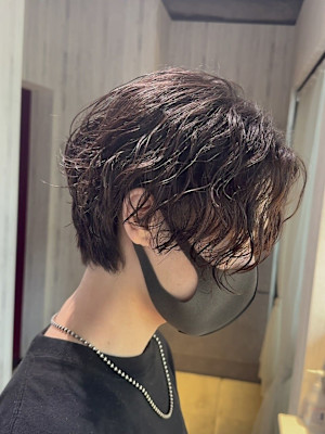 メンズマッシュパーマツイストスパイラルパーマニュアンスパーマ