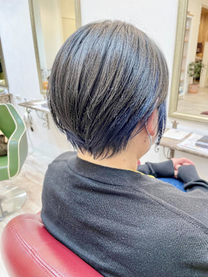 インナーカラー/スカイブルー/ケアブリーチ