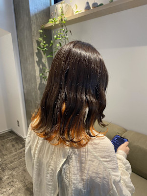 デザインカラー/レイヤーカット/ウェットヘア