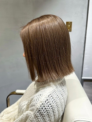 外ハネボブ×ブロンドベージュ『銀座/個室』