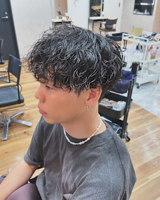 波巻きツイストスパイラルパーマ