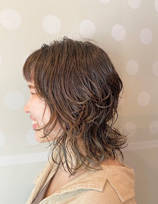 Snaime hair×ミディアムウルフパーマ