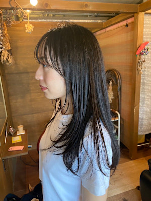 Snaime hair×後れ毛たっぷりロング