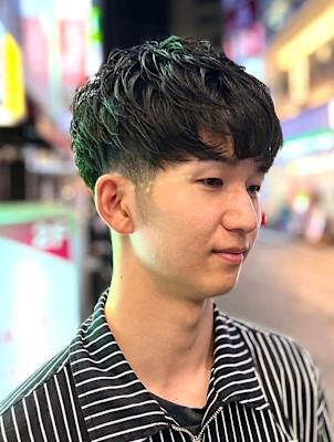 前下げツーブロックショート